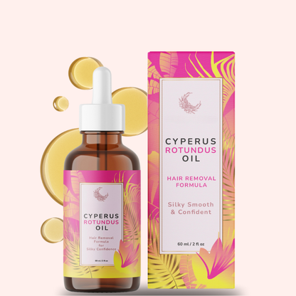 Piel Lisa Sin Vellos Encarnados — Aceite Inhibidor de Cyperus Rotundus™