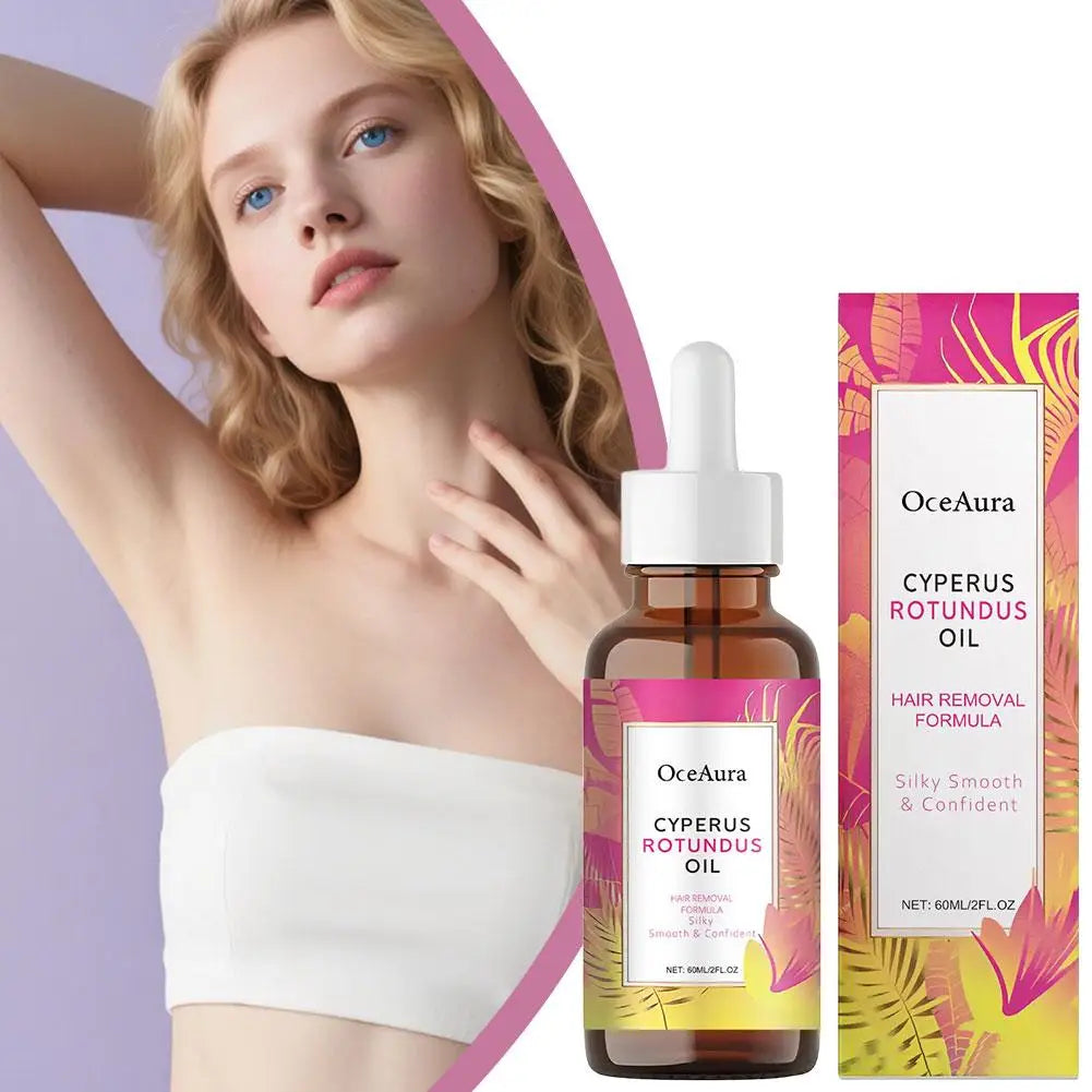 Piel Lisa Sin Vellos Encarnados — Aceite Inhibidor de Cyperus Rotundus™