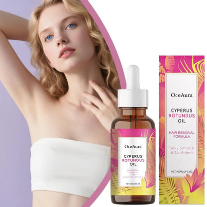 Piel Lisa Sin Vellos Encarnados — Aceite Inhibidor de Cyperus Rotundus™