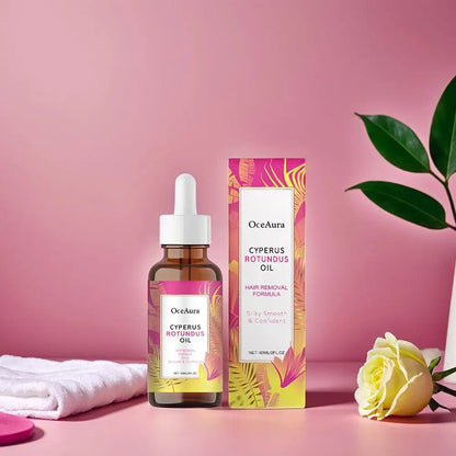 Piel Lisa Sin Vellos Encarnados — Aceite Inhibidor de Cyperus Rotundus™